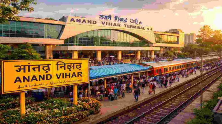 Anand Vihar Railway Station (AI Created)