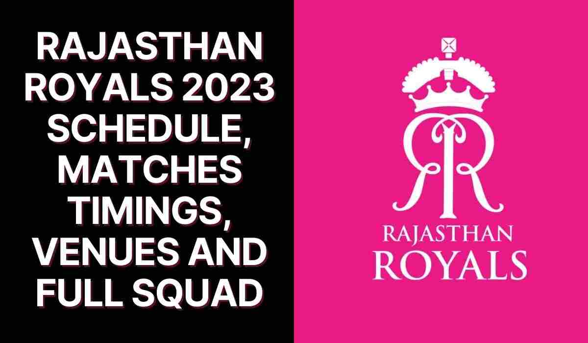 Rajasthan Royals 2023 Schedule, matches timings, venues and full squad (Image Source: Rajasthan Royals GAcebook Page)