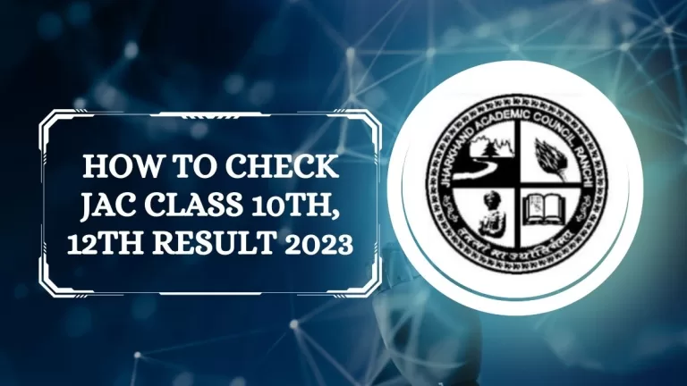 Jharkhand Board Result 2023 How to check JAC Class 10th, 12th Result
