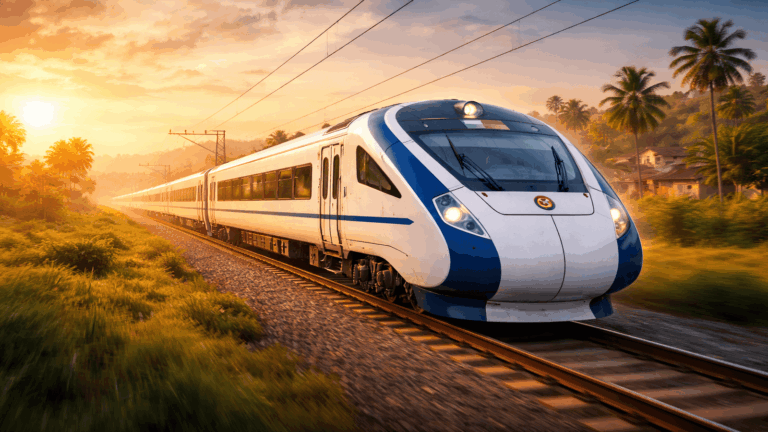 Vande Bharat Express train running in India