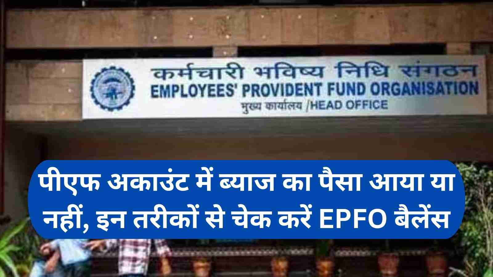 EPFO Helpline अकाउंट में ब्याज का पैसा आया या नहीं, इन तरीकों से चेक करें EPFO बैलेंस
