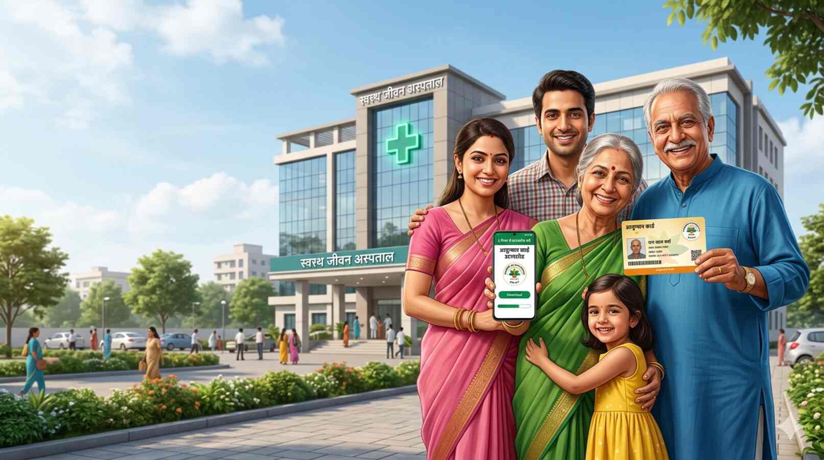 Ayushman Card 2026 में 5 मिनट से भी कम समय में आयुष्मान कार्ड कैसे डाउनलोड करें (AI Image)