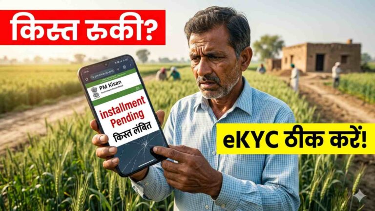 PM-KISAN की किस्त अटकी? eKYC तुरंत ठीक करें, जानें पूरा तरीका (AI Image Created)