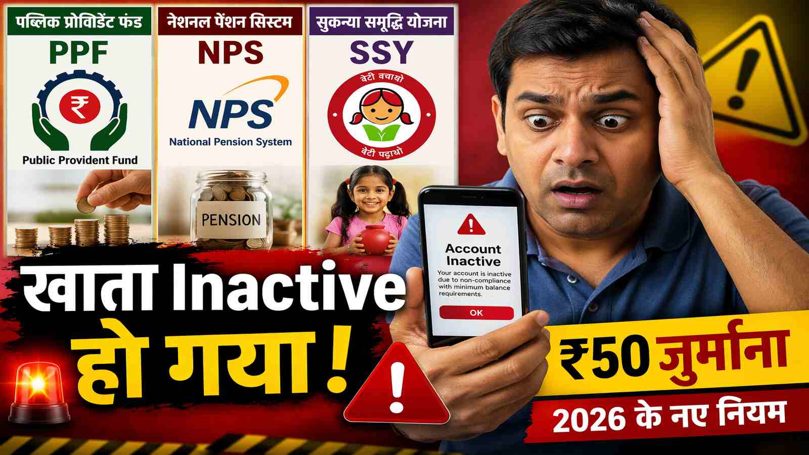 PPF, NPS और SSY में पैसा जमा नहीं किया तो क्या होगा जानिए नया नियम 2026 (AI Image)
