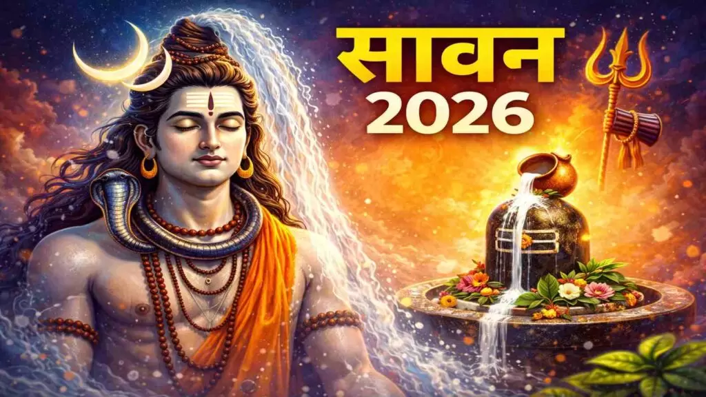 Sawan 2026 Date जानें कब शुरू होगा सावन, सोमवार व्रत की लिस्ट और महत्व (AI Image)