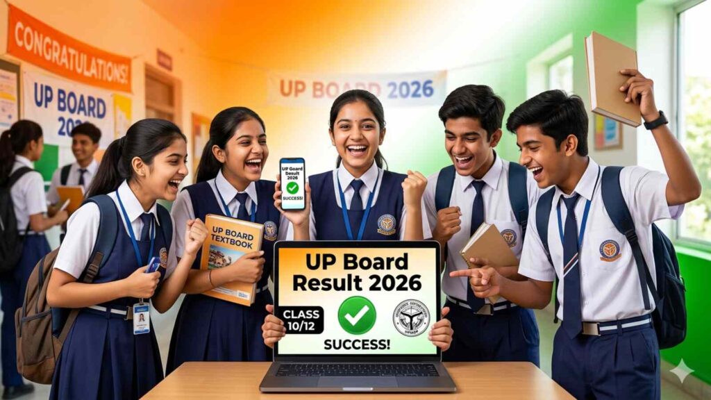 UP Board Result 2026 कल जारी होगा 10वीं और 12वीं का परिणाम, 54 लाख छात्रों का इंतजार खत्म! (AI Image)